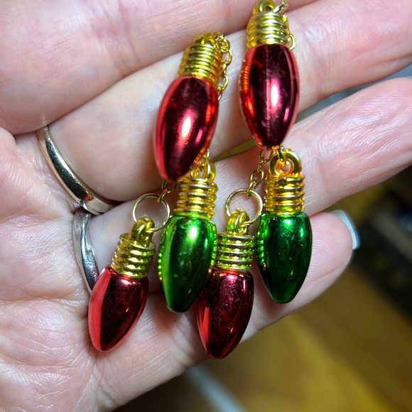 3/$25 Christmas Drop Earrings - Picture 3 of 5